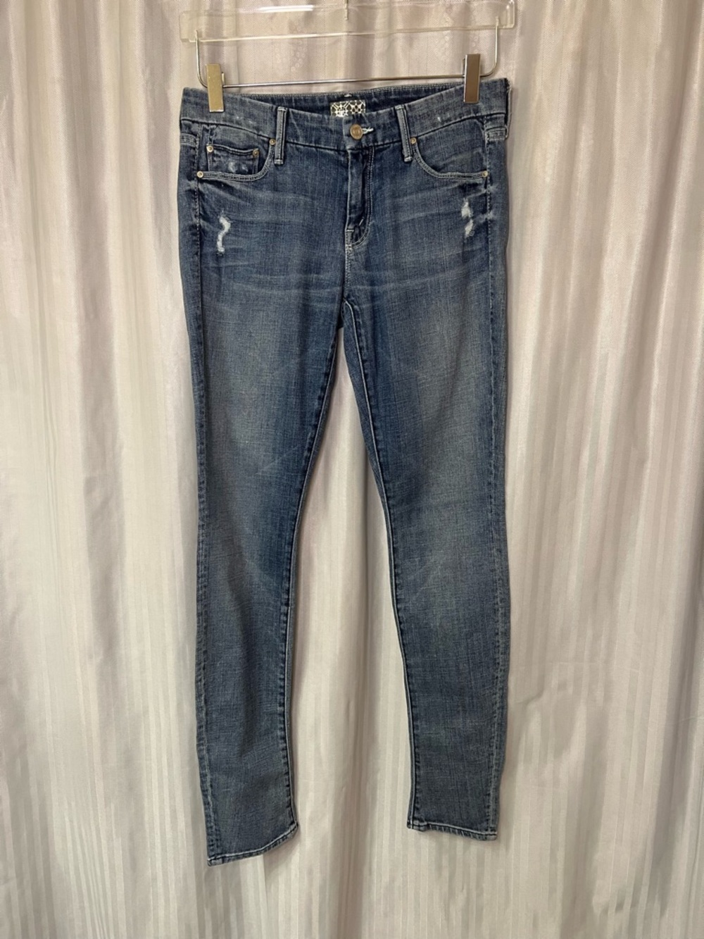 MOTHER the looker distressed Women's Blue Skinny Jeans size 27